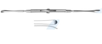 Распатор Freer, двосторонній, тупий, 5мм, 19 см